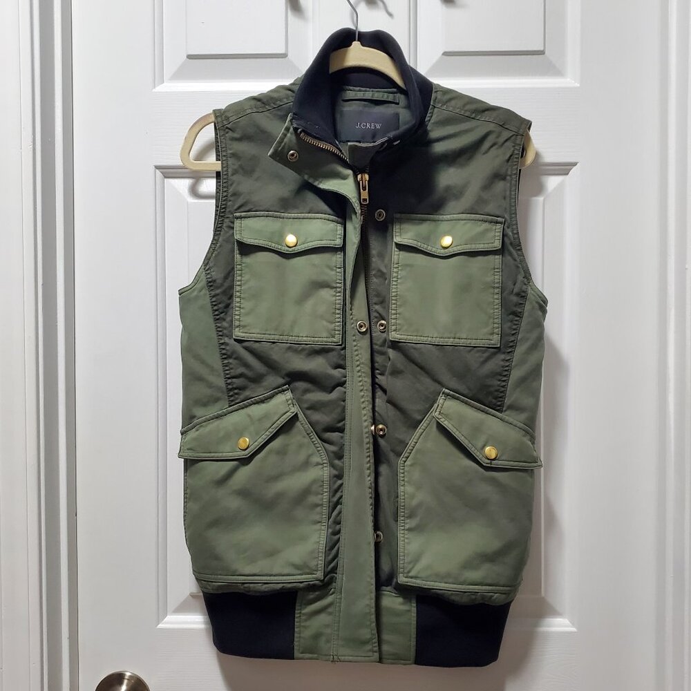 J.CREW Army Green Utility Vest | XS